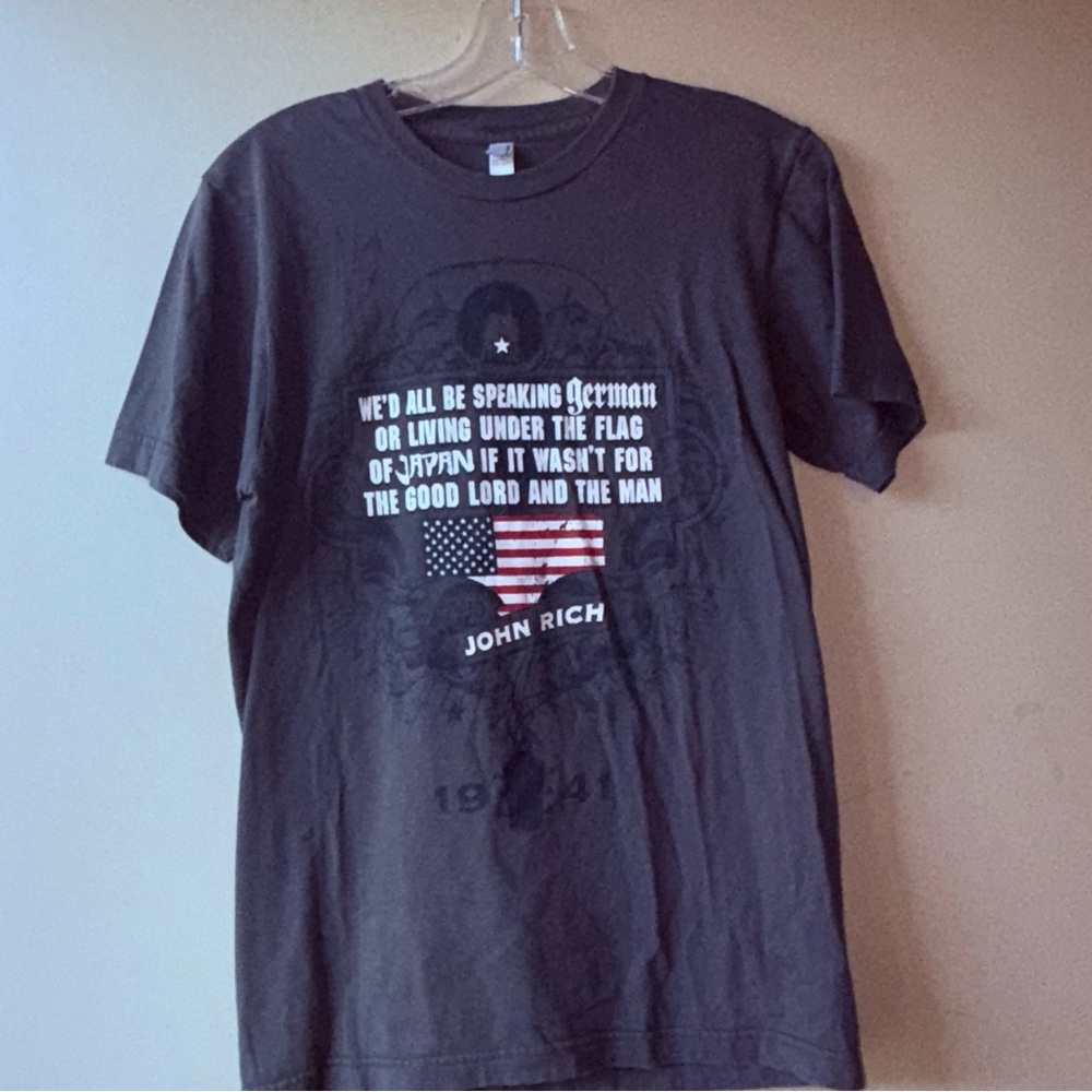American Apparel Gray Signed John Rich Big & Rich Tee